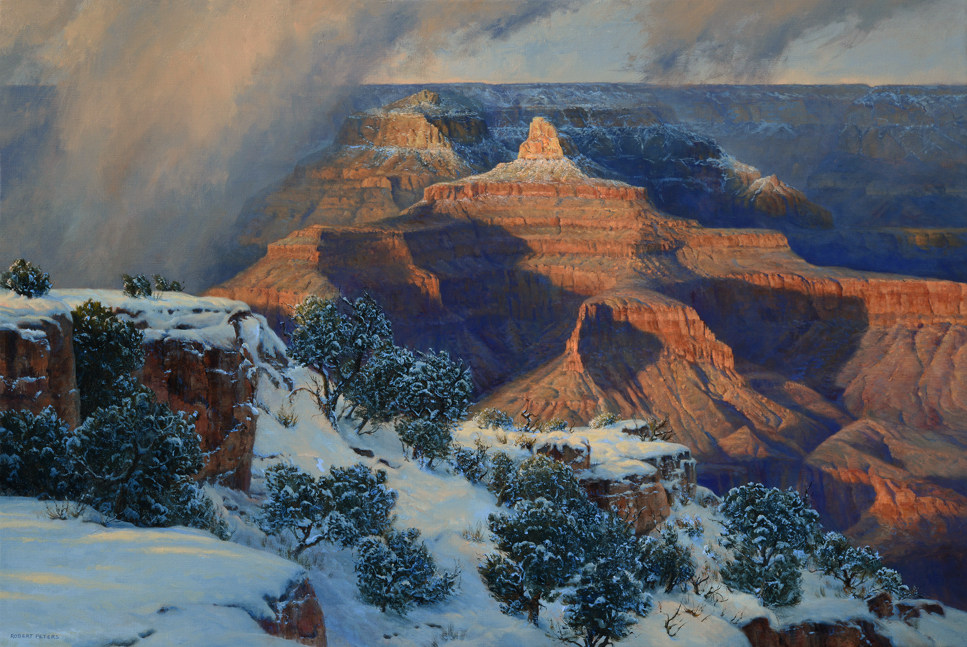 Robert Peters "Hush of Time, Grand Canyon" 40x60 - Private Collection