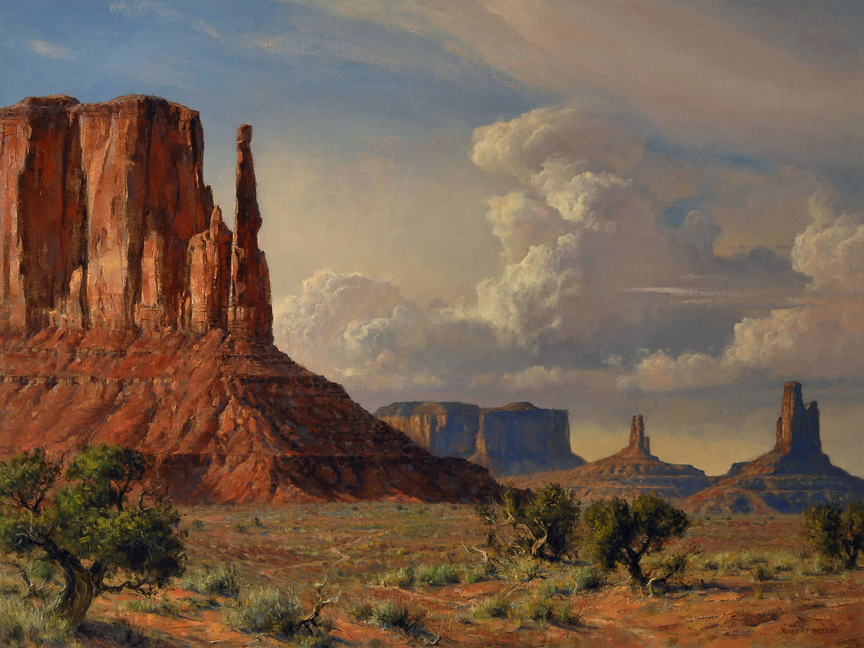 Robert Peters "The American Southwest" 30x40 oil - Permanent Collection Booth Museum