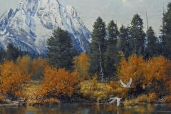 Robert Peters  \"Autumn is in the Air\" 36x40 oil on linen - Private Collection