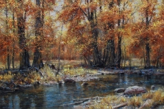 Robert Peters "Autumns Veil" 40x60 oil - Sold, private collection