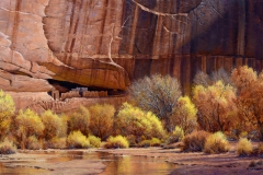 Robert Peters "Ancestral Gold, Canyon de Chelly" 32x58 oil - Sold, private collection Robert Peters "Ancestral Gold, Canyon de Chelly" 32x58 oil - Sold, private collection