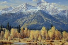 Robert Peters "Buck Mountain Gold" 30x36 oil - Private Collection