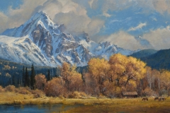 Robert Peters "Colorado Dreamin" 28x50 oil - Sold, private collection