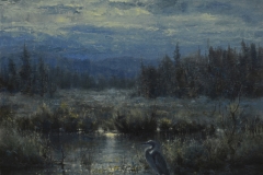Robert Peters "Moonlit Solitude" 22x20 oil - Sold, private collection