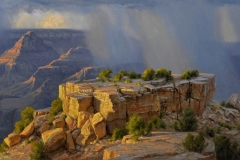 Robert Peters "Moran Point, Grand Canyon" 40x68 oil  - Sold, Private Collection