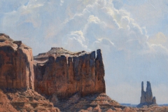 Robert Peters "Navajo Skies" 30"x28" oil - Available at Western Horizons Scottsdale Museum of the West/ Legacy Gallery