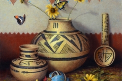 Robert Peters "The Butterfly Clan" 24x20 oil - available Legacy Gallery