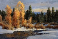 Robert Peters "The Deepening Year" 24x36 oil - Sold, private collection