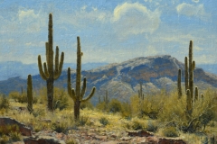 Robert Peters "Vulture Mountains" 16x20 oil on linen - Sold, private collection