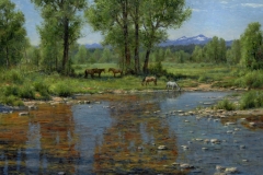 Robert Peters "Waters of Summer" 40x50 oil- Sold, private collection