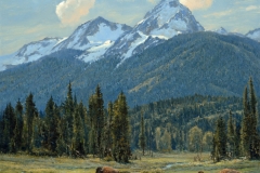 Robert Peters "Wyoming Treasures" 30x34 oil on linen - Sold, private collection