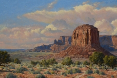 Robert Peters "Rough and Wide"  28x50 oil - Private Collection