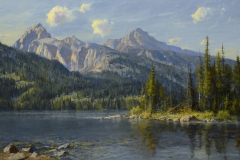 Robert Peters "Taggart Lake" 15x24 oil - Private Collection