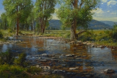 Robert-Peters  "Wandering Shallows" 36x56 oil - private collection