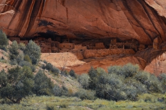 Robert Peters "Wonders of the West" 30x54 oil - Private Collection